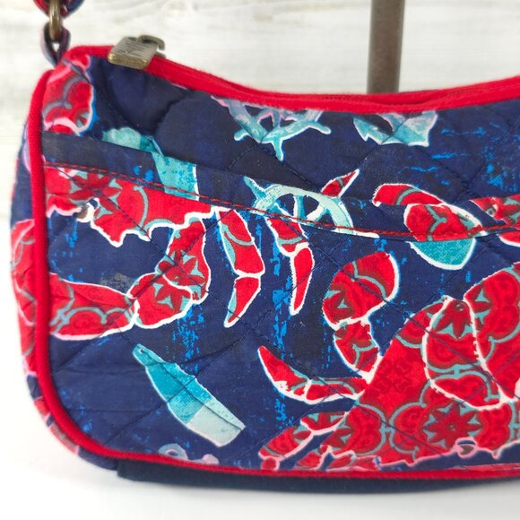 Paul Brent Crossbody Quilted Coastal Anchor Nautical Beachy Crossbody Purse Bag - Picture 10 of 16